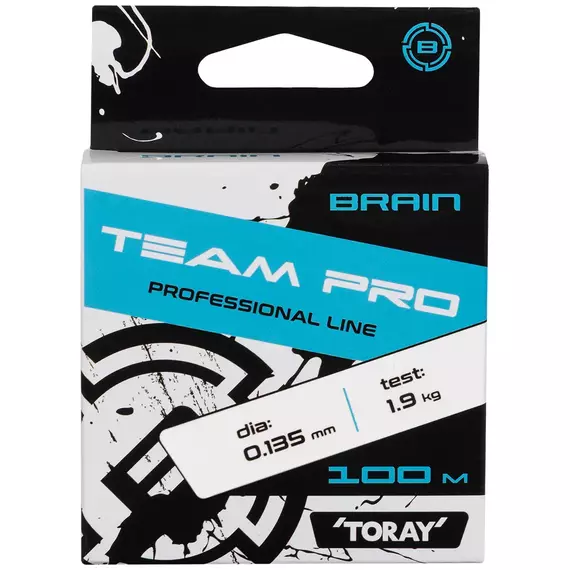 Жилка Brain Team Pro (Toray Japan) 100m 0.135mm 1.9kg (прозора), Діаметр: 0.135mm, Розмотування: 100m, фото , изображение 2